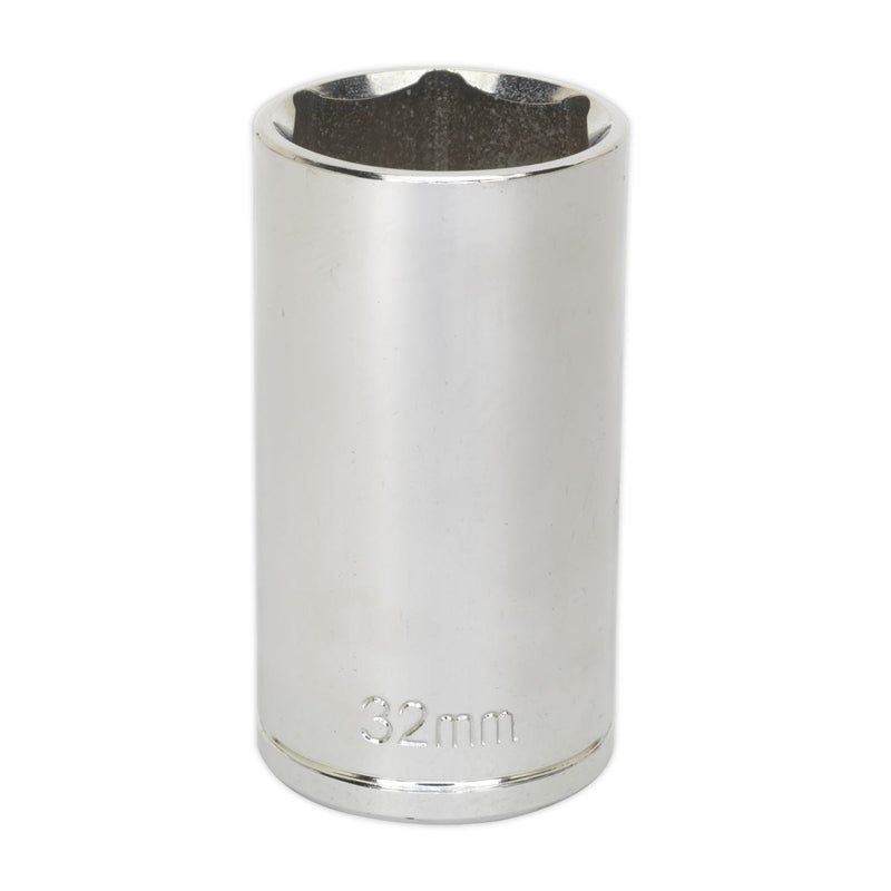 WallDrive&reg; Socket 32mm Deep 1/2"Sq Drive