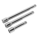 Sealey Siegen Extension Bar Set 3/8"Sq Drive 3pc S0719