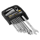 Sealey Siegen Extra-Long Combination Spanner Set 10pc S0832