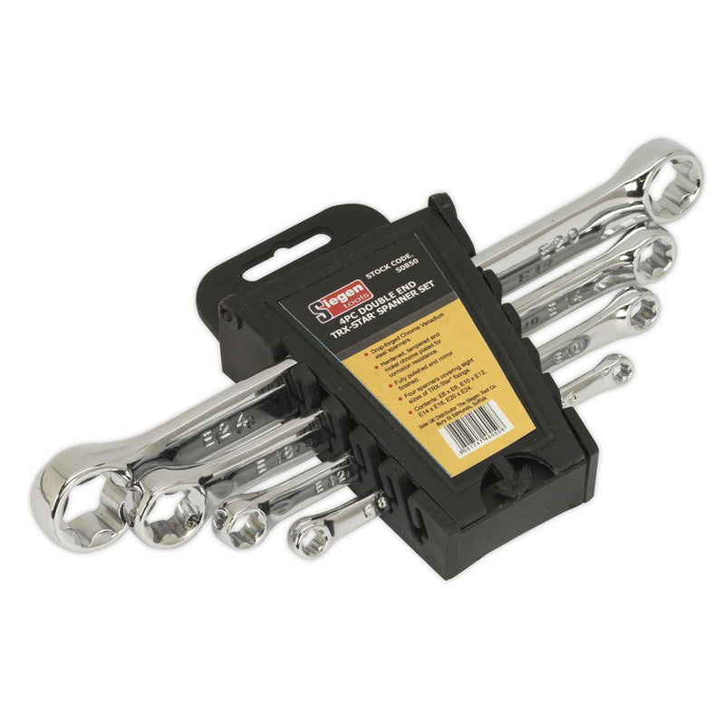 TRX-Star* Double End Spanner Set 4pc