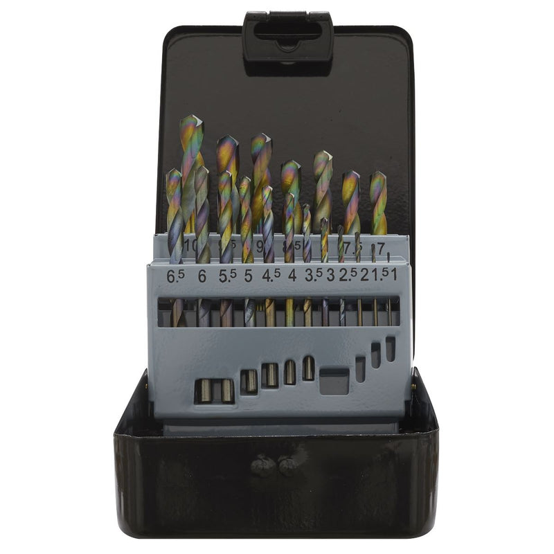 HSS Drill Bit Set 19pc Edge Ground Metric DIN 338