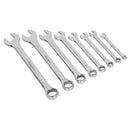 Sealey Siegen Whitworth Combination Spanner Set 8pc S0870