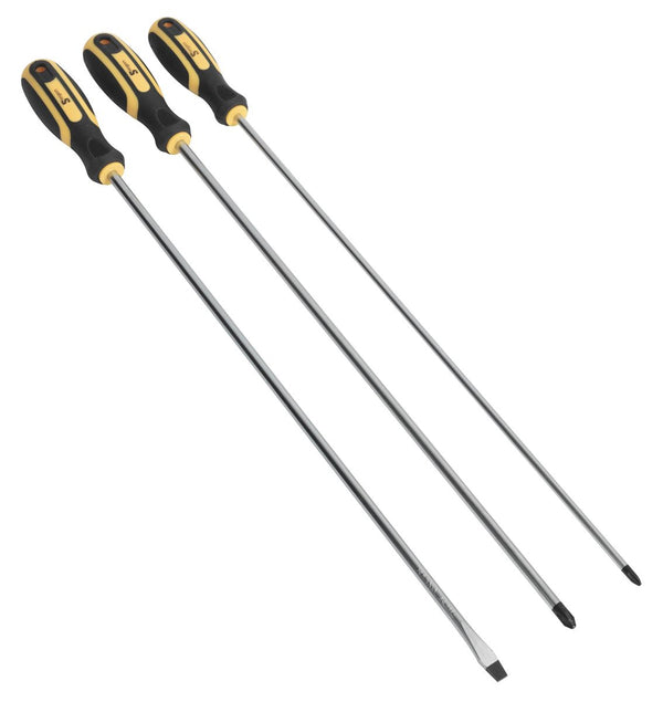 Screwdriver Set 3pc Extra-Long