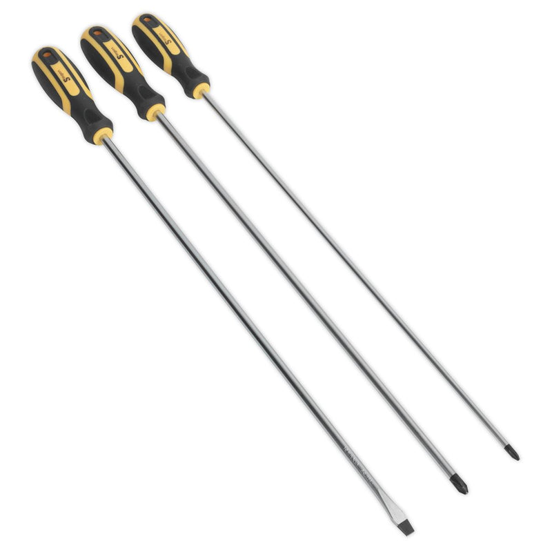 Screwdriver Set 3pc Extra-Long