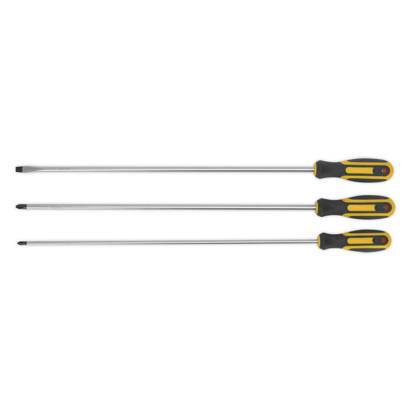 Screwdriver Set 3pc Extra-Long