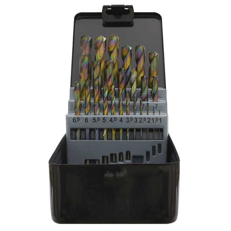 HSS Drill Bit Set 25pc Edge Ground - Metric DIN 338