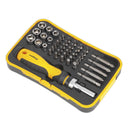 Sealey Siegen Ratchet Screwdriver Socket & Bit Set 45pc S0979