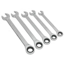 Sealey Siegen Combination Ratchet Spanner Set 5pc S0985
