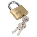 Sealey Siegen Brass Body Padlock with Brass Cylinder 40mm S0987