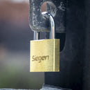 Sealey Siegen Brass Body Padlock with Brass Cylinder 40mm S0987