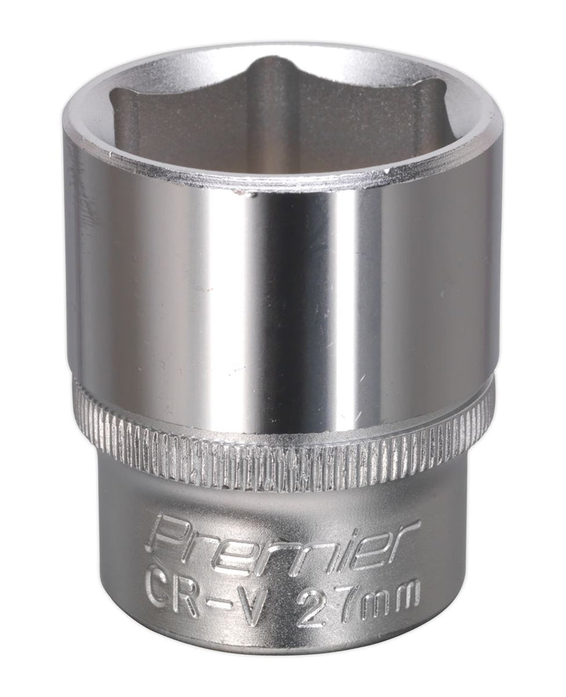 WallDrive&reg; Socket 27mm 1/2"Sq Drive