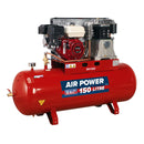 Sealey 150L Belt Drive Air Compressor with Petrol Engine 6.5hp SA1565