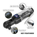 Sealey Super Stubby Air Ratchet Wrench 3/8"Sq Drive SA231