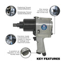 Sealey Premier Twin Hammer Air Impact Wrench 3/4"Sq Drive SA604