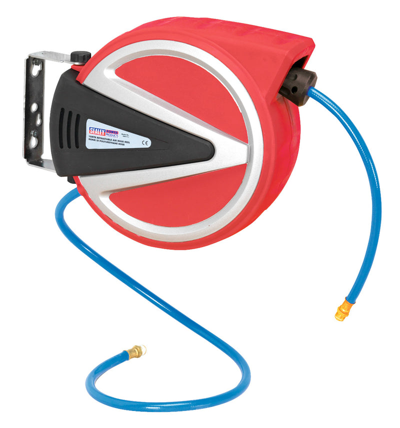 Retractable Air Hose Reel 12m �6.5mm ID - PU Hose