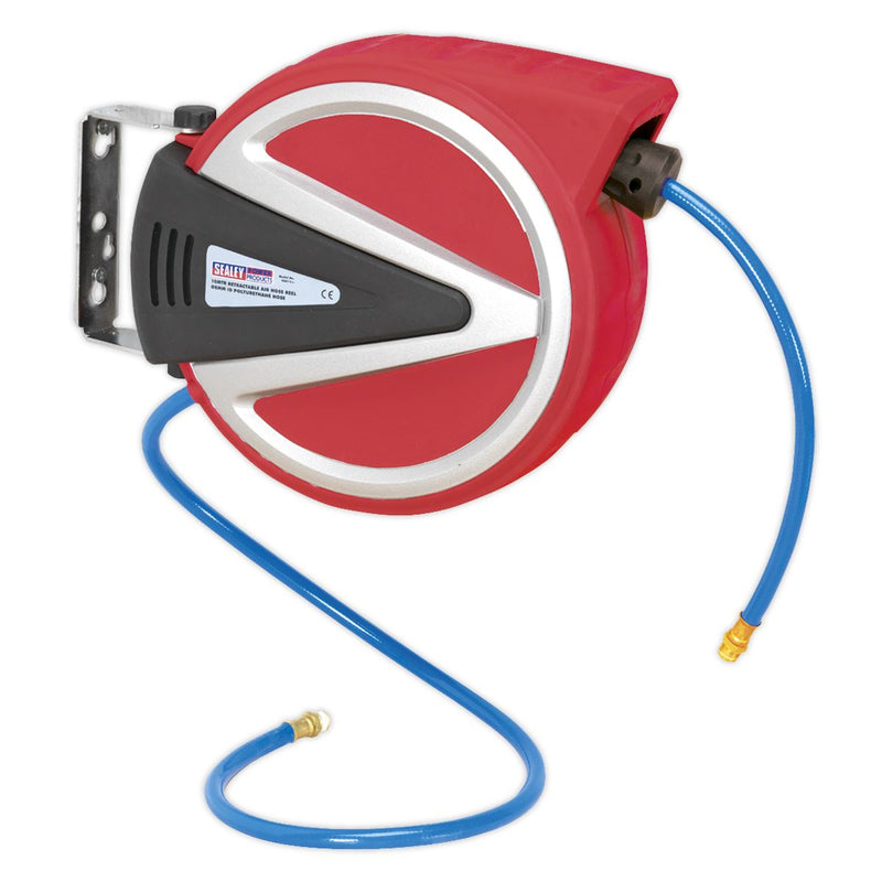 Retractable Air Hose Reel 10m �8mm ID - PU Hose