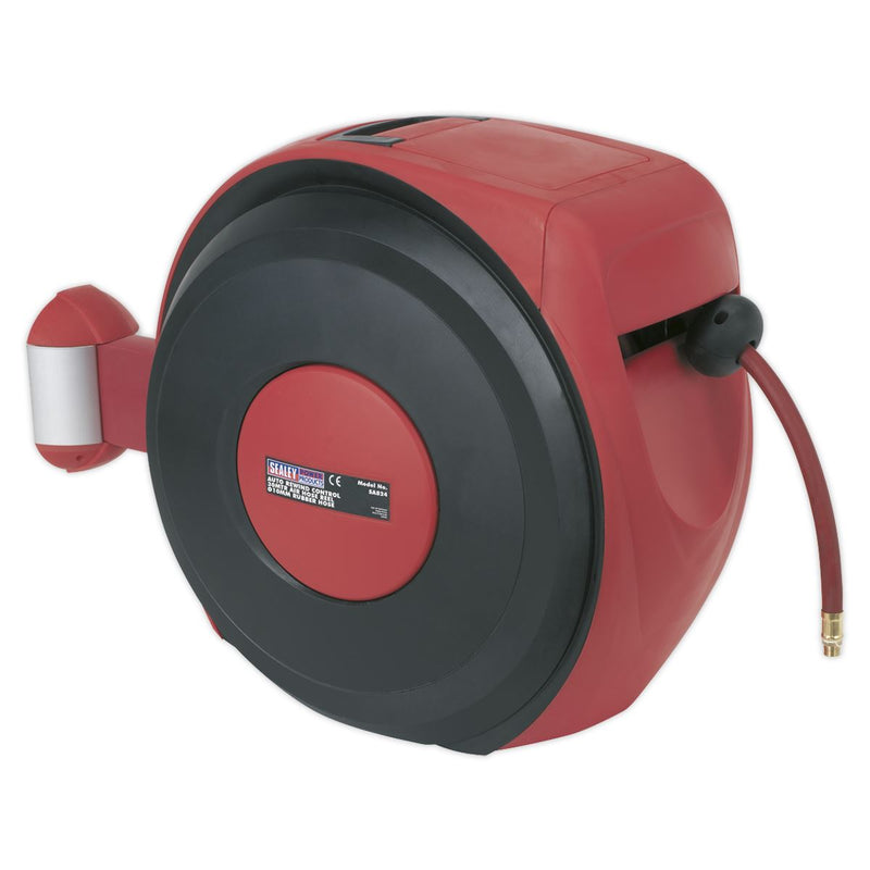 Air Hose Reel Auto-Rewind Control 30m �10mm ID - Rubber Hose