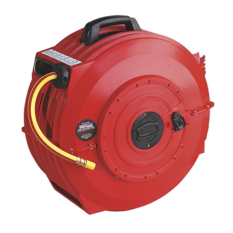 Retractable Air Hose Reel 20m �10mm ID Rubber Hose