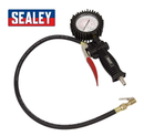 Sealey Air Tyre Inflator 0-174psi Pressure Gauge 1/4" Clip On Connector SA9304