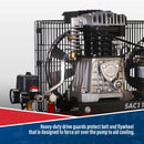 Sealey 100L Belt Drive Air Compressor with Cast Cylinders & Wheels 3.5hp SAC1103B