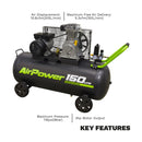 Sealey 150L Belt Drive Air Compressor 3hp SAC15030B