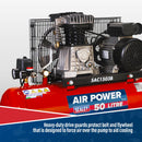 Sealey 50L Belt Drive Air Compressor with Cast Cylinders & Wheels 3.5hp SAC1503B