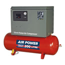 Sealey 200L Low Noise Belt Drive Air Compressor with Cast Cylinders 3hp SAC2203BLN