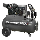 Sealey Premier 100L Belt Drive Air Compressor with Front Control Panel 3hp SAC3103B