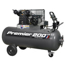 Sealey Premier 200L Belt Drive Air Compressor with Front Control Panel 3hp SAC3203B