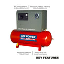 Sealey 270L Low Noise Belt Drive Air Compressor with Cast Cylinders 7.5hp 2-Stage SAC72775BLN