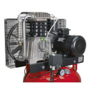 Sealey 270L Vertical Belt Drive Air Compressor with Cast Cylinders 7.5hp 2-Stage SACV52775B