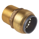 Sealey SharkBite&reg; Brass Straight Adaptor 28mm x 1"BSPT SBA28BSA