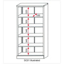 Sealey Floor Cabinet 4 Shelf 2 Door SC01