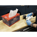 Sealey Multipurpose Smooth White Paper Wipes 73gsm - Dispenser Box of 150 Sheets SCP1501