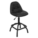 Sealey Premier Industrial Pneumatic Workshop Stool with Adjustable Height Swivel Seat & Back Rest SCR01B