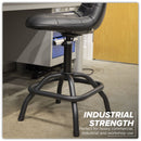 Sealey Premier Industrial Pneumatic Workshop Stool with Adjustable Height Swivel Seat & Back Rest SCR01B