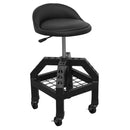 Sealey Premier Industrial Pneumatic Creeper Stool with Adjustable Height Swivel Seat & Back Rest SCR03B