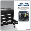 Sealey Mechanic's Utility Seat & Toolbox - Black SCR18B