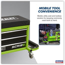 Sealey Mechanic's Utility Seat & Toolbox - Green SCR18G