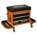 Sealey Mechanic's Utility Seat & Toolbox - Orange SCR18O