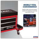 Sealey Mechanic's Utility Seat & Toolbox - Red SCR18R