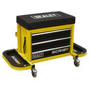 Sealey Mechanic's Utility Seat & Toolbox - Yellow SCR18Y