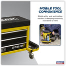 Sealey Mechanic's Utility Seat & Toolbox - Yellow SCR18Y