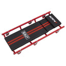 Sealey American-Style Deluxe Creeper with Steel Frame, 6 Wheels & Adjustable Headrest 40" SCR74