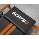 Sealey American-Style Deluxe Creeper 36" with Steel Frame & 6 Wheels - Orange SCR75O