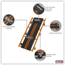 Sealey American-Style Deluxe Creeper 36" with Steel Frame & 6 Wheels - Orange SCR75O