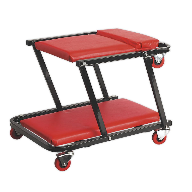 Creeper/Seat Steel with 6 Wheels Deluxe