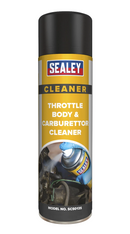 Sealey Throttle Body & Carburettor Cleaner All Types - 500mL Spray 0.5L SCS013S