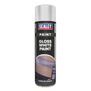 Sealey Gloss Paint 500ml - White SCS032S
