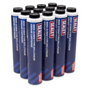 Sealey EP2 Lithium Grease Cartridge Screw-Type 400g - Pack of 12 SCS108